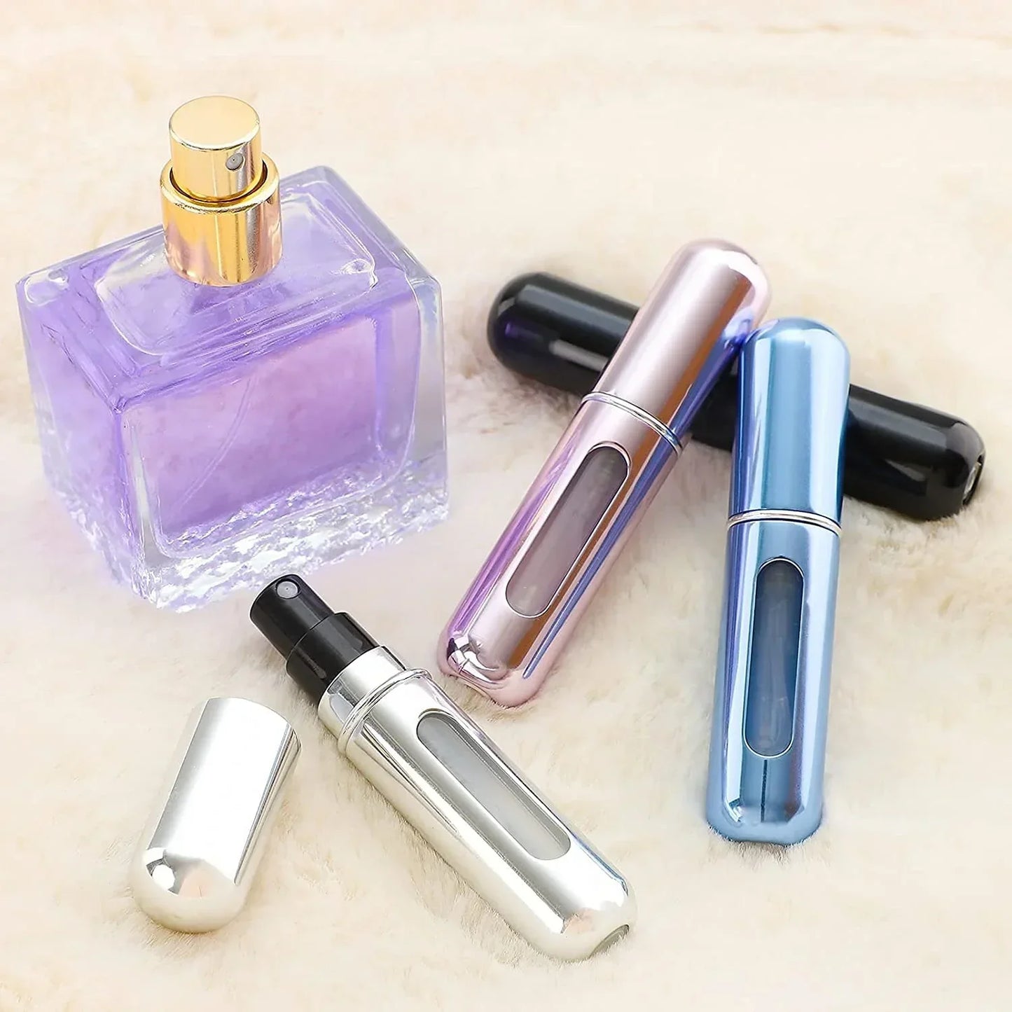 Travel perfume atomizer